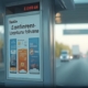 Panneau d'affichage routier interactif indiquant des informations routières