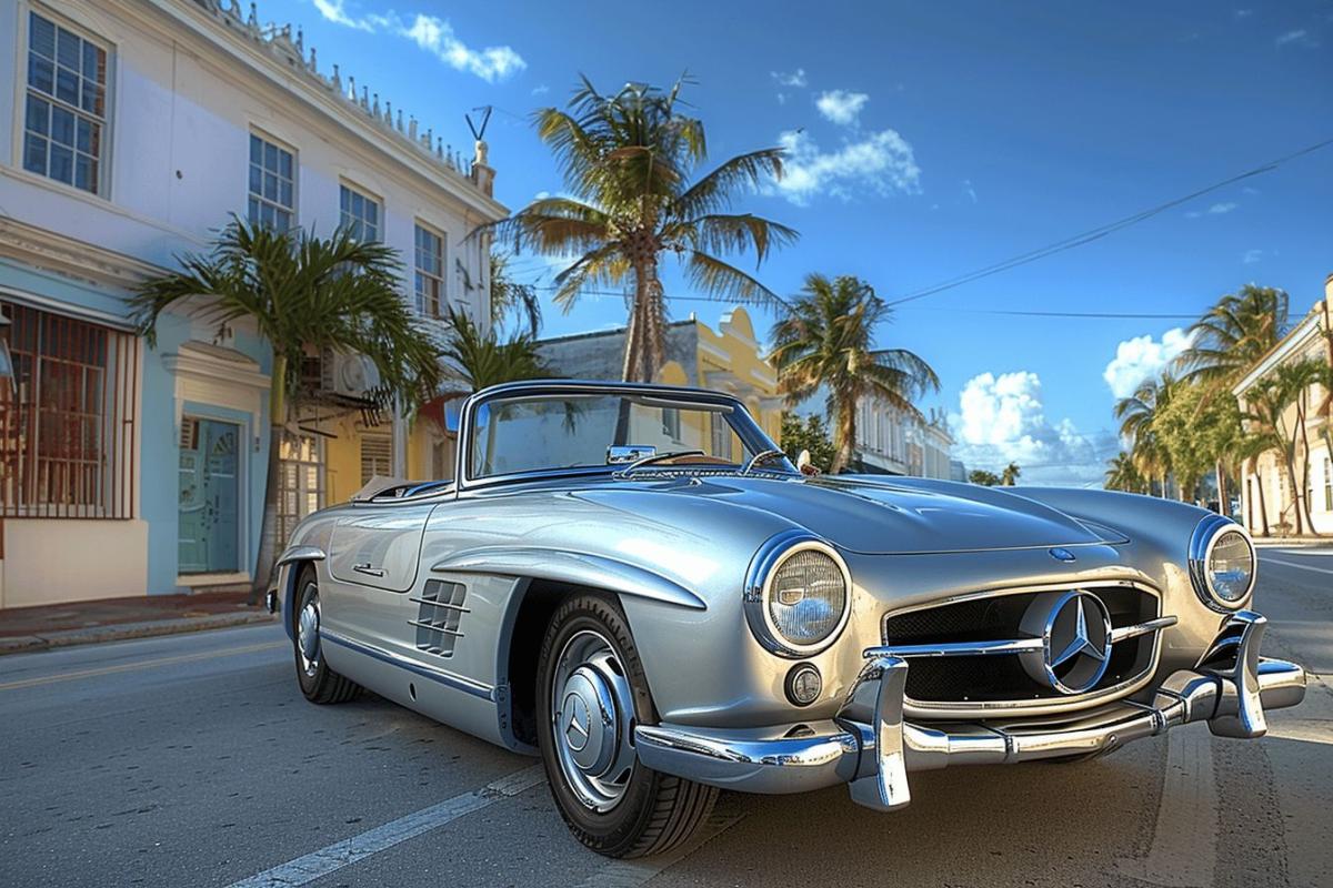 Mercedes 190 SL : caractéristiques, occasions et valises pour ce modèle iconiq