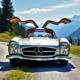 découvrez la mercedes 300 sl, l'icône intemporelle de l'automobile sportive, a