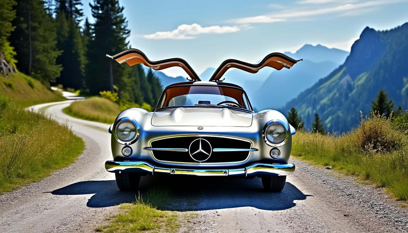 découvrez la mercedes 300 sl, l'icône intemporelle de l'automobile sportive, a