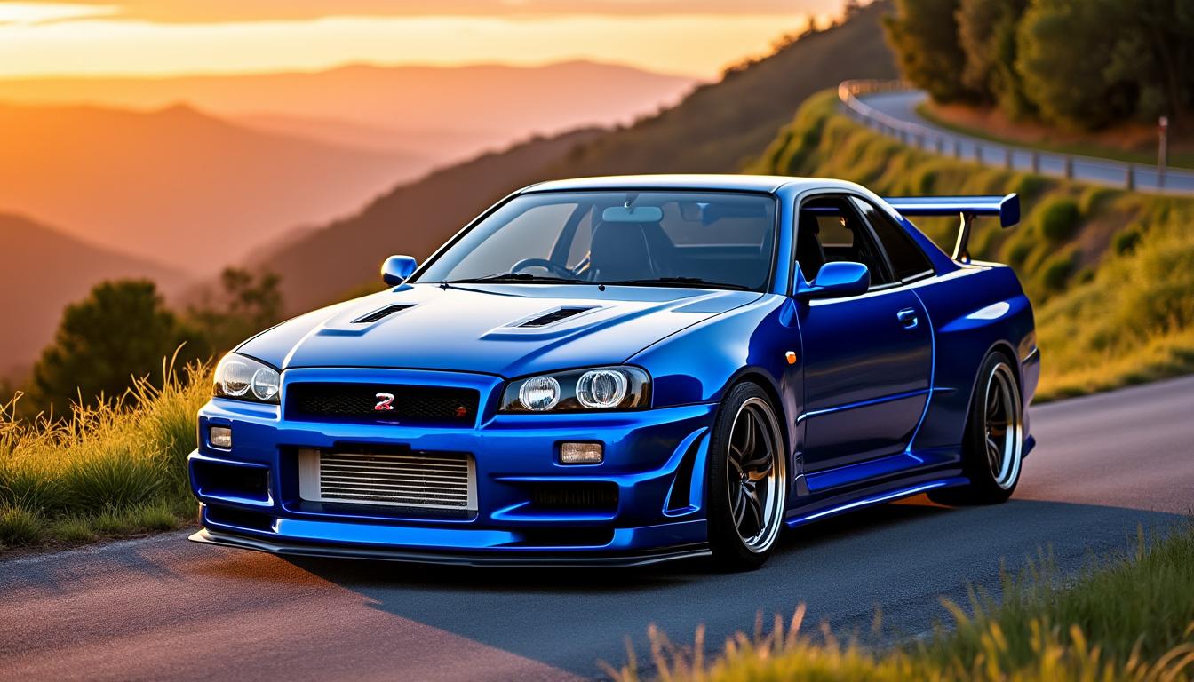 découvrez la nissan skyline r34, véritable icône des voitures de sport japona