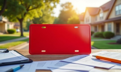 découvrez tout ce qu'il faut savoir sur la plaque d'immatriculation rouge : son